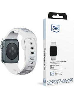 3mk Λουράκι Σιλικόνης White (Apple Watch 38 / 40 / 41mm)