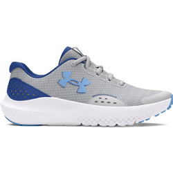 Under Armour Surge 4 Παιδικά Αθλητικά Παπούτσια για Τρέξιμο Μπλε Γκρι 3027103-102