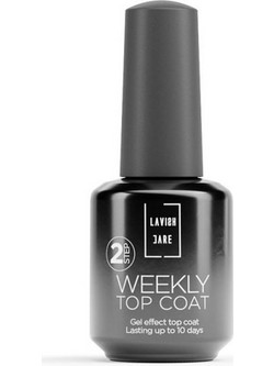 Lavish Care Weekly Top Coat Gloss Βερνίκι Νυχιών Μακράς Διαρκείας 15ml