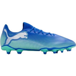Puma Future 7 Play MG 107941-01 Ποδοσφαιρικά Παπούτσια με Τάπες Μπλε