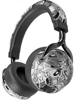 VJ086 Ασύρματα Bluetooth Ακουστικά Hi-Fi Over Ear Μαύρα Λευκά