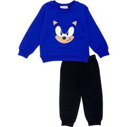 Action Παιδικό Σετ Φόρμας Royal Blue Μαύρο 12420004