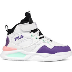 Fila Memory Sonic Παιδικά Sneakers Μποτάκια Λευκά Μωβ 3YF43002-108