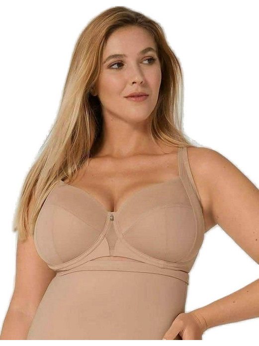 Triumph True Shape Sensation Σουτιέν Minimizer με Ελαφριά Ενίσχυση με Μπανέλα Μπεζ 10197661-6106
