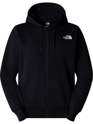 The North Face Simple Dome Full Zip Ανδρική Ζακέτα Φούτερ με Κουκούλα Μαύρη NF0A89FD-JK3