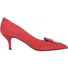 Red Dot Γόβες Suede με Λεπτό Χαμηλό Τακούνι Κοραλί S-521