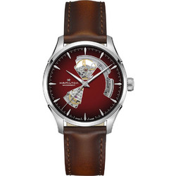 Hamilton Jazzmaster Ανδρικό Ρολόι Αυτόματο με Καφέ Δερμάτινο Λουράκι H32675570