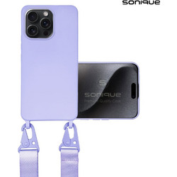 Sonique Silicone Strap Back Cover Lilac (iPhone 15 Pro Max)