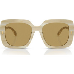 Tory Burch TY7193U 195073 Γυαλιά Ηλίου Τετράγωνα Κοκάλινα Λευκά με Καφέ Φακό