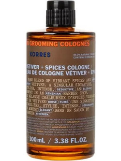 Korres Athenian Grooming Vetiver & Spices After Shave Cologne 100ml