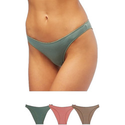 Minerva Βαμβακερά Γυναικεία Slip Χωρίς Ραφές 3Pack 90-81341-SS22
