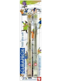 Curaprox Winter Edition 2024 Ultra Soft Οδοντόβουρτσες 2τμχ Γκρι