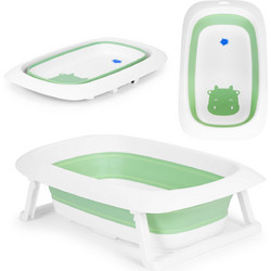 Ecotoys Αντιολισθητικό Πτυσσόμενο Μπανάκι Μωρού Λευκό Lime HA-B3