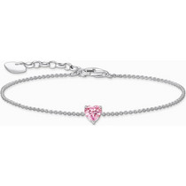 Thomas Sabo Γυναικείο Βραχιόλι Αλυσίδα με Καρδιά με Ζιργκόν A2157-051-9
