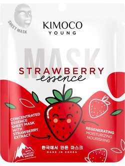 Kimoco Young Strawberry Sheet Μάσκα Προσώπου για Ενυδάτωση 25ml