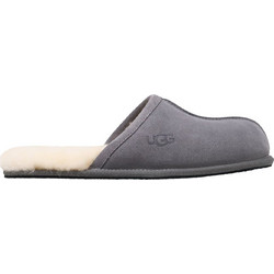 UGG Scuff Δερμάτινες Χειμερινές Ανδρικές Παντόφλες με Γούνα Γκρι 1101111-DGRY