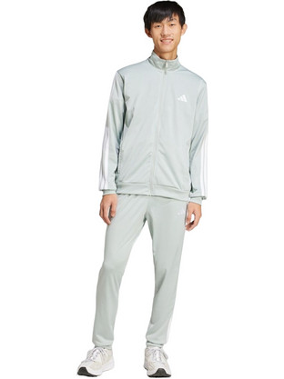 Adidas Sportswear Tricot Track Suit Ανδρικό Σετ Φόρμας με Λάστιχο Γκρι JC9208