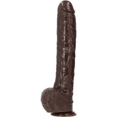 Toyz4lovers Golia Ρεαλιστικό Dildo με Βεντούζα & Όρχεις 40cm Καφέ