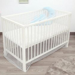 Kiokids Κουνουπιέρα Κούνιας Λευκή 120x85x94cm