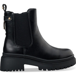 Envie Shoes Γυναικεία Μποτάκια Chelsea Δερμάτινα Μαύρα με Χοντρό Χαμηλό Τακούνι E23-20486-34