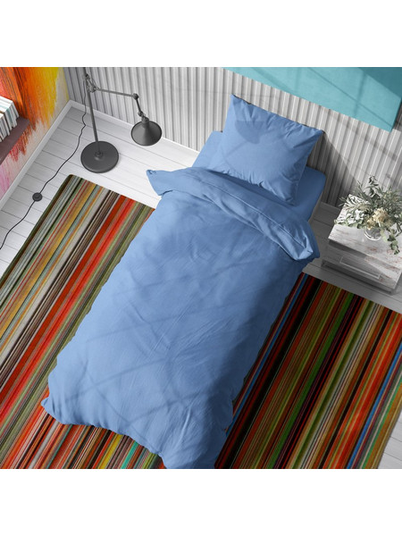 Dimcol Σεντόνι Μονό Βαμβακερό 160x240 Solid 498 Sky Blue