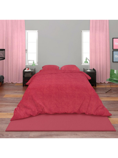 Dimcol Σετ Σεντόνια Μονά Βαμβακερά 160x240 Shadow 23 Red