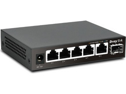 DrayTek VigorSwitch Q60x Unmanaged L2 Switch με 5 Θύρες Ethernet 1000Mbps και 1 SFP θύρα