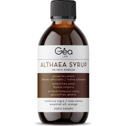 Gea Lab Φυτικό Σιρόπι για Ξηρό Βήχα και Πονόλαιμο για Ενήλικες 200ml