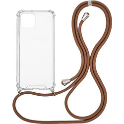 Sonique Armor Clear Back Cover Transparent / Brown (iPhone 12 Pro Max)