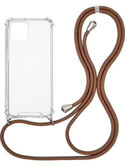 Sonique Armor Clear Back Cover Transparent / Brown (iPhone 12 Pro Max)