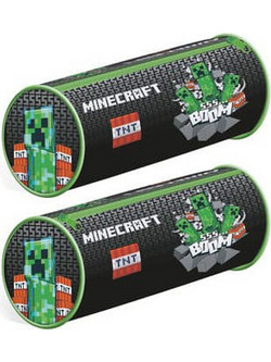Pyramid Minecraft! TNT Κασετίνα Βαρελάκι Μαύρη Πράσινη CS-0393