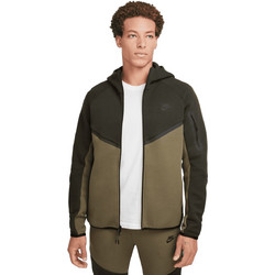 Nike Sportswear Tech Fleece Windrunner Ανδρική Ζακέτα Fleece με Φερμουάρ Χακί HV0949-355