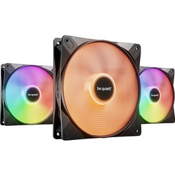 Be Quiet Light Wings LX Case Fan 140mm ARGB με Σύνδεση 3-Pin 4-Pin PWM 3τμχ Black
