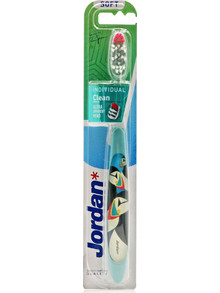 Jordan Individual Clean Light Green Puffin Soft Oδοντόβουρτσα Πολύχρωμη