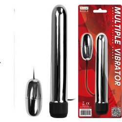 Baile Multiple Vibrator Δονητής Bullet για Ζευγάρια με Τηλεχειριστήριο Ασημί