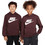 Nike Παιδικό Φούτερ με Κουκούλα Καφέ FD2988-652