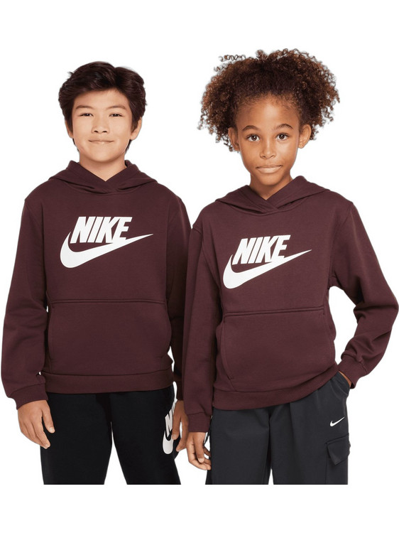 Nike Παιδικό Φούτερ με Κουκούλα Καφέ FD2988-652