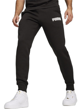 Puma Ανδρικό Παντελόνι Φόρμας Fleece με Λάστιχο Μαύρο 680200-01