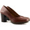Marila Γόβες Δερμάτινες με Χοντρό Ψηλό Τακούνι Ταμπά 748-17506