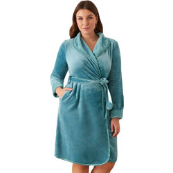 Promise Γυναικεία Ρόμπα Χειμωνιάτικη Fleece Βεραμάν 18284