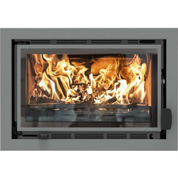Charnwood Bay VL Pewter Ατσάλινη Ξυλόσομπα 7kW