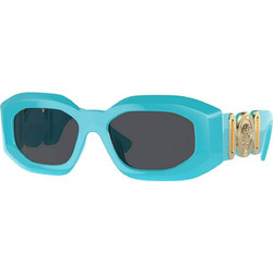 Versace VE4425U 543987 Γυναικεία Γυαλιά Ηλίου Πολυγωνικά Κοκάλινα Μπλε με Μαύρο Φακό