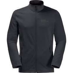 Jack Wolfskin Kolbenberg Ανδρική Ζακέτα Fleece με Φερμουάρ Ανθρακί 1710521-6350