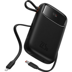 Baseus Qpow Pro+ Power Bank 10000mAh 22.5W με Θύρα USB-A & 2 Θύρες USB-C Black
