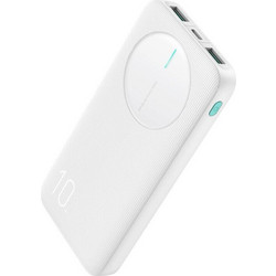 Joyroom JR-PBF12 Power Bank 10000mAh 12W με 2 Θύρες USB-A & Θύρα USB-C White