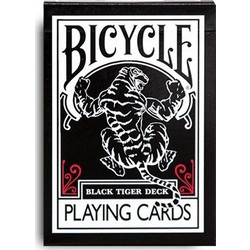 Bicycle Black Tiger Τράπουλα Πλαστικοποιημένη Μαύρη 1041085