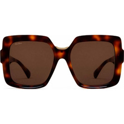 Max Mara MM0088/S 52E Γυναικεία Γυαλιά Ηλίου Τετράγωνα Κοκάλινα Καφέ με Καφέ Φακό