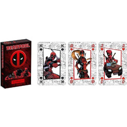 Winning Moves Marvel Deadpool Τράπουλα Κόκκινη WM04686-EN1