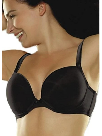 Wonderbra Σουτιέν για Βαθύ Ντεκολτέ Push Up με Μπανέλα Μαύρο W9145