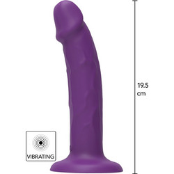 ToyJoy Get Real Vibrating Dong Ρεαλιστικός Δονητής 19.5cm Μωβ